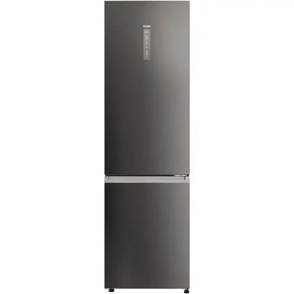 HAIER Combina frigorifica Haier EHD3PWDNPD206, 406L, Clasa D, H 205 cm, dark inox
