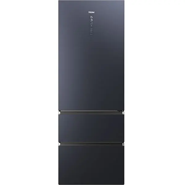 HAIER Combina frigorifica Haier HTW7720ENMB, No Frost, 483 l, H 201 cm, Clasa E, Wi-Fi, negru
