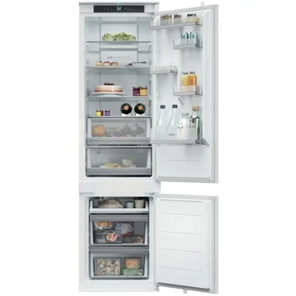 HAIER Combina frigorifica incorporabila Haier EHBQW5519E, Total No Frost, 284 litri, clasa E, conectivitate WiFi/ hOn app, Air Surround, Humidity Zone, SuperCooling & SuperFreezing, H 194 cm, Alb