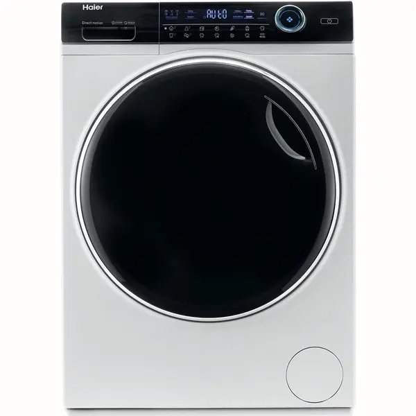 HAIER Masina de spalat rufe Haier HW100-B14979-S, 10 kg, 1400 rpm, Clasa A, Motor Direct Motion, Refresh, ABT, Steam, Dual spray, Pillow Drum, iTime, Smart Detecting, Alb
