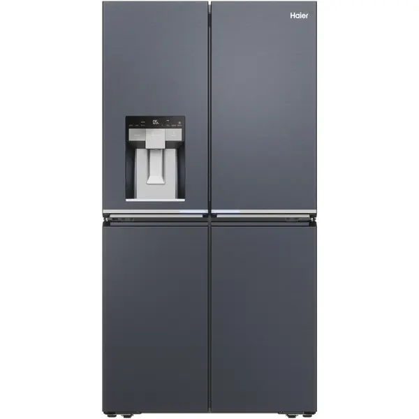 HAIER Side by side Cube Haier HCR7918EIMB, 601L, Clasa E, H 177.5 cm, Negru