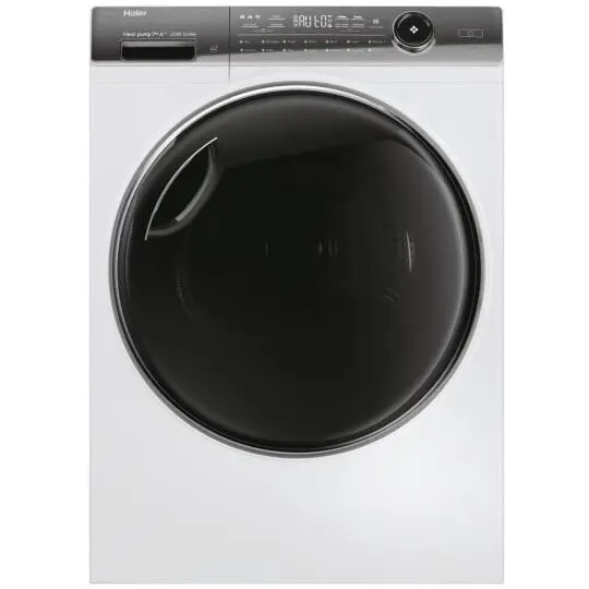 HAIER Uscator de rufe Haier HD90-A3Q979U1-S, Pompa de caldura, 9 kg, 14 programe, Clasa A+++, Motor inverter, Super silent, iRefresh, Drum light, Alb