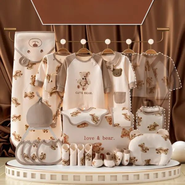 Hăinuțe Cadou Bebe Set Subtire 22 Piese Cute Bear - 3-6 luni