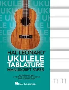 Hal Leonard Ukulele Tablature Manuscript Paper, Paperback/***