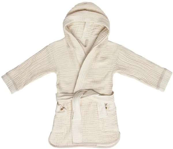 Halat de baie Bebe-Jou - Pure Cotton Sand, 86 х 92 cm
