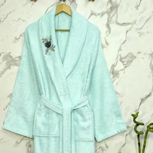 Halat de Baie pentru Ea, Rose Mint, Marime L (Bambus)