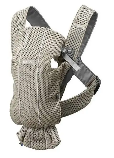 Ham anatomic BabyBjorn Mini, Pozitii multiple de purtare, 0-11 kg, 0-1 an (Maro)
