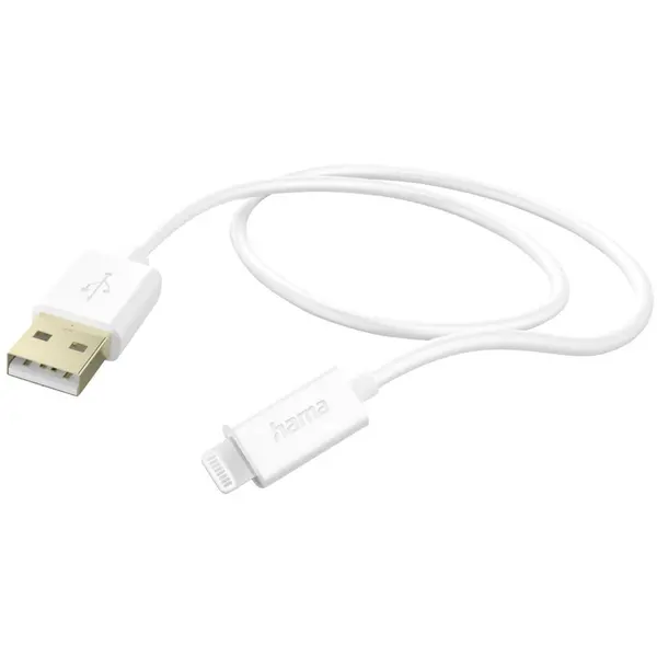 Hama Cablu USB HAMA Lightning 1.5 m Alb