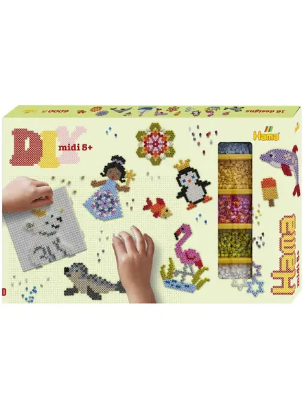 Hama Gift Box Approx. 6,000 Beads + 3 Plates (383047)