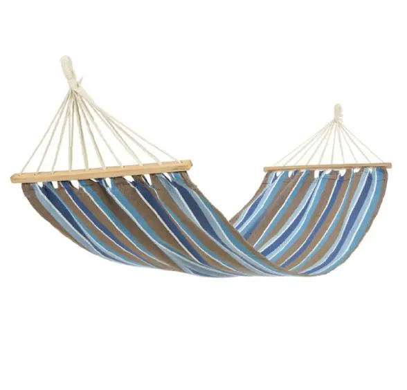 Hamac pentru 1 persoana, Crem cu dungi,200x80 cm, 120kg