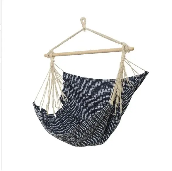 Hamac pliabil tip scaun, Albastru, 100x130 cm
