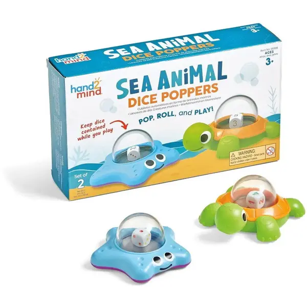Hand2Mind Butoane cu zaruri - Animalute marine