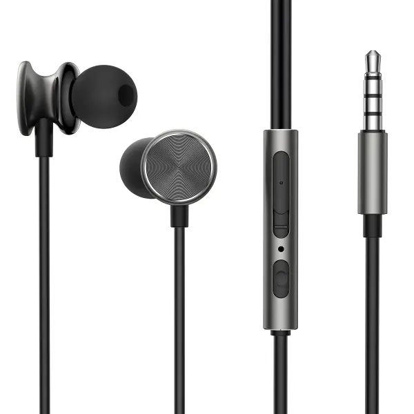 Handsfree 3.5mm Joyroom JR-EW03, Gri