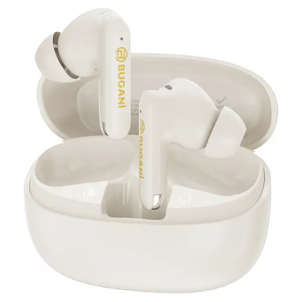 Handsfree Bluetooth Bugani Freebuds B20, TWS, ANC, Crem Deschis