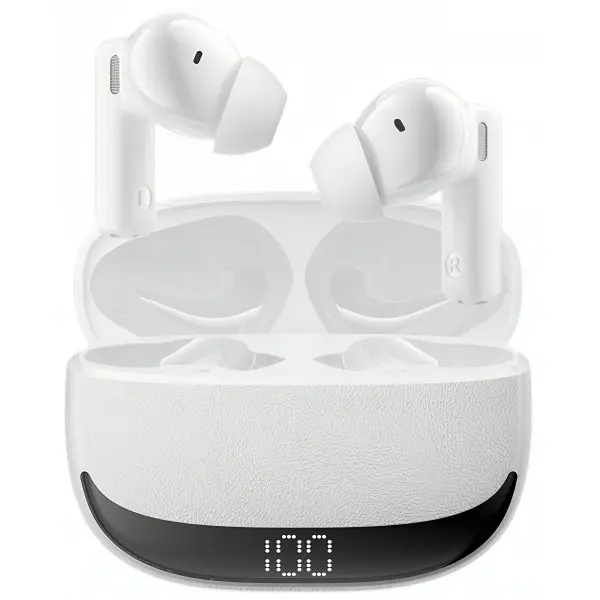 Handsfree Bluetooth BWOO BW40, TWS, ANC, Alb