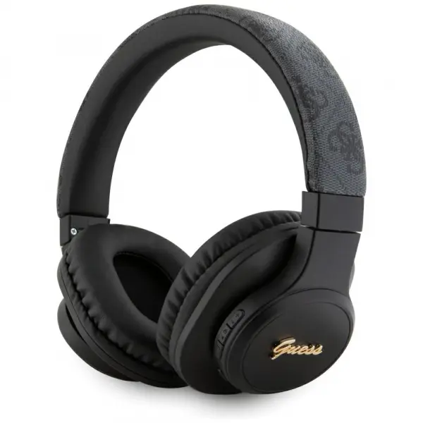 Handsfree Bluetooth Guess 4G Tone on Tone Script Logo, A2DP, Negru