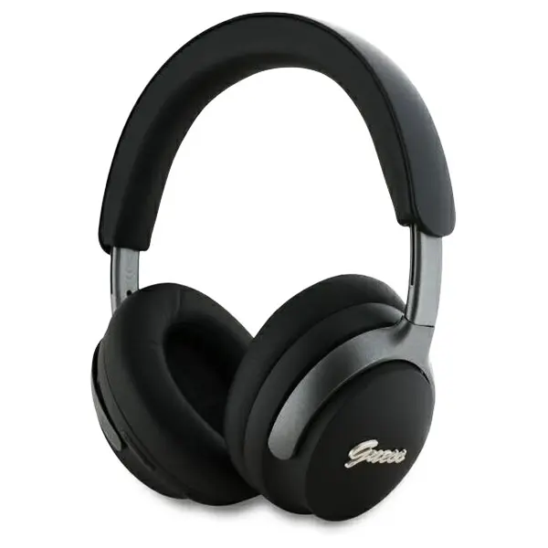 Handsfree Bluetooth Guess Metal Script Logo, A2DP, ANC, Negru