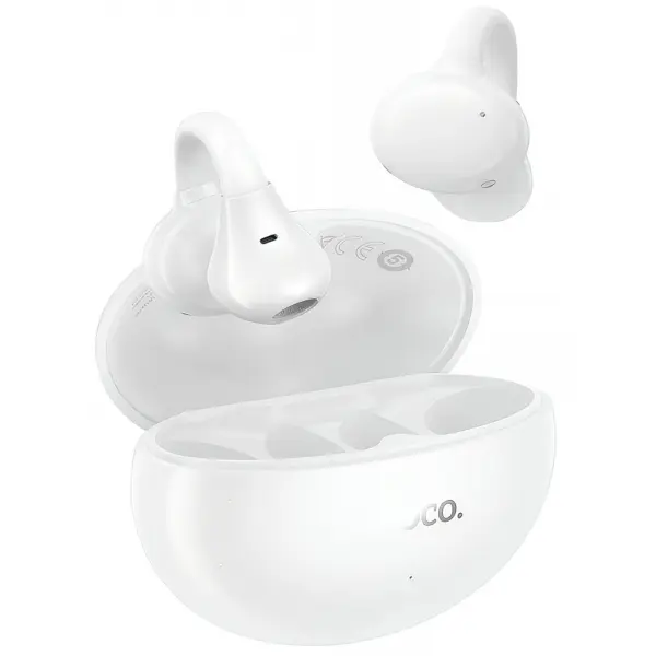 Handsfree Bluetooth HOCO EA8, TWS, Alb