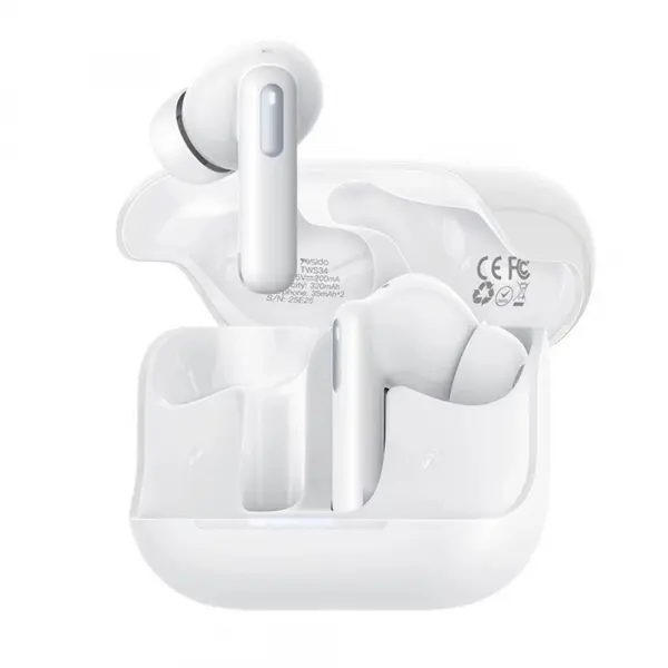 Handsfree Bluetooth Yesido TWS34, TWS, ANC, Alb