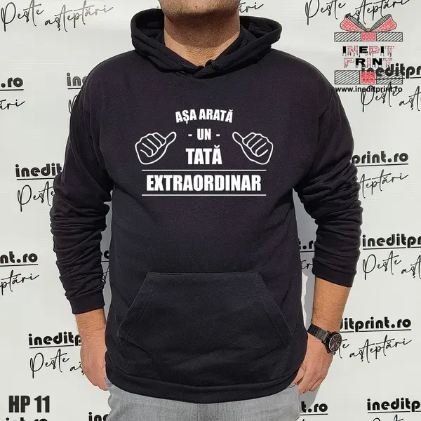 Hanorac Asa arata un tata extraordinar HP11 2XL, Negru