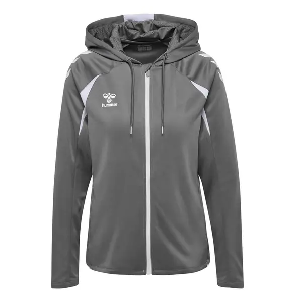 Hanorac Hummel CORE 2.0 ZIP WOMEN - 1299 STEEL GRAY/WHITE, M