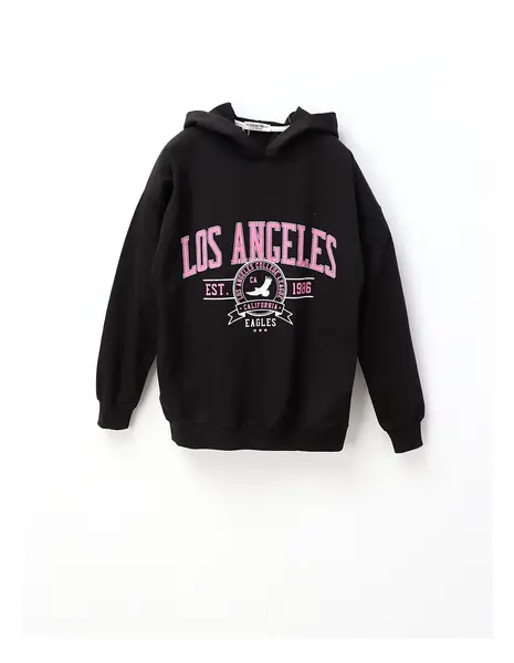 Hanorac Los Angeles 1986, negru