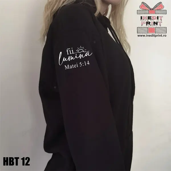 Hanorac sau Bluza HBT12 L, Hanorac negru