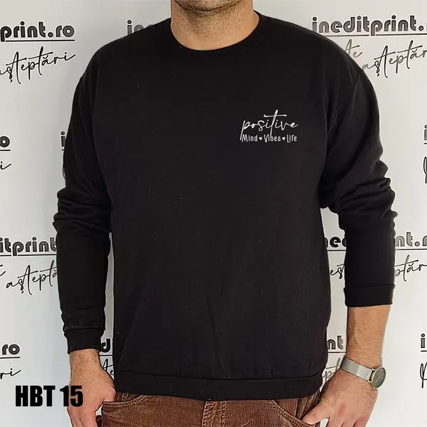 Hanorac, Tricou sau Bluza HBT15 L, Bluză neagră