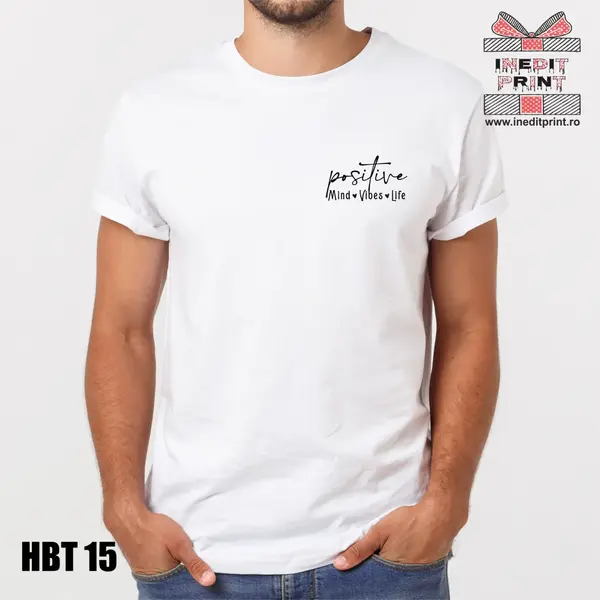Hanorac, Tricou sau Bluza HBT15 M, Tricou alb