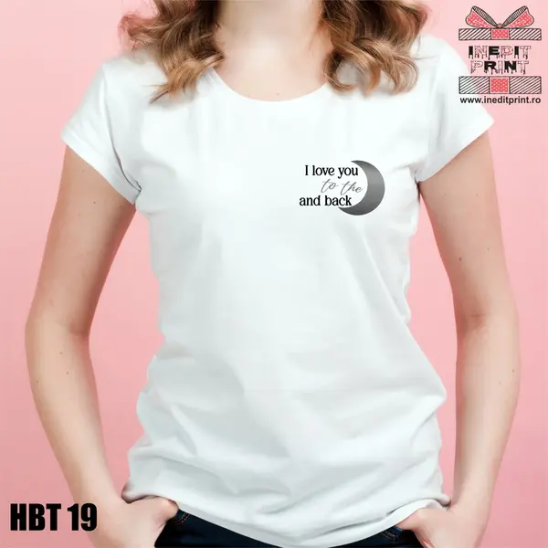 Hanorac, Tricou sau Bluza HBT19 3XL, Tricou damă alb drept