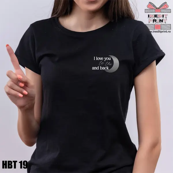 Hanorac, Tricou sau Bluza HBT19 XL, Tricou damă negru drept