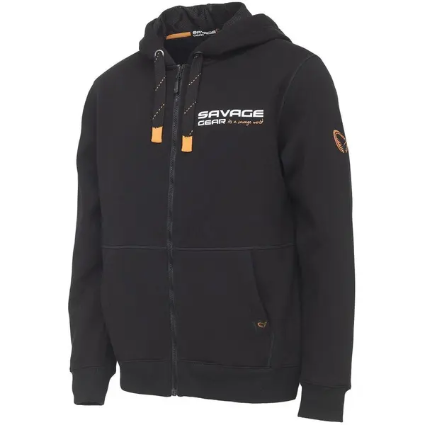 Hanorac Urban Zip Negru Ink Marime S