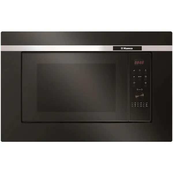 hansa Cuptor cu microunde incorporabil Hansa AMG20BFH, 20 l, 700 W, Grill, Timer, Child Lock, Afisaj digital, Negru