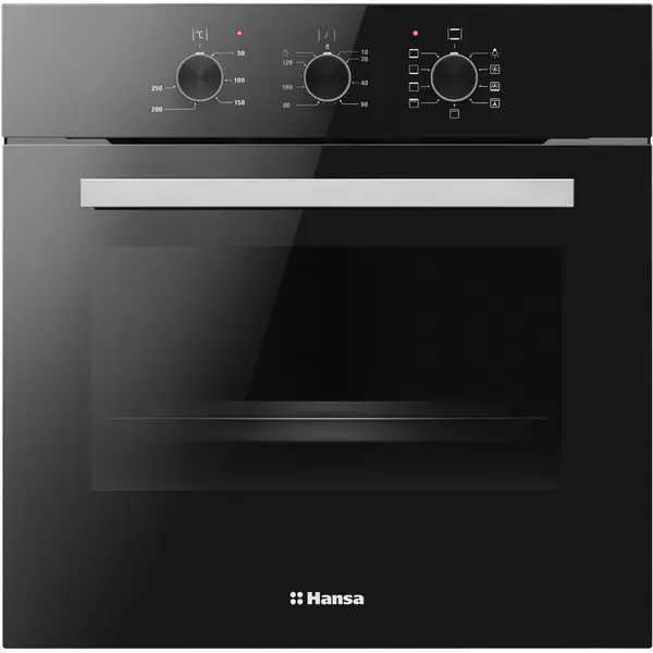 hansa Cuptor incorporabil Hansa Fine Design, programator, 8 functii, grill, ventilator, 62 L, negru