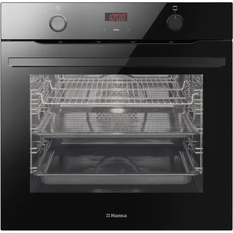 hansa Cuptor incorporabil Hansa X-Type BOES684620 Clasa A, 77L ,SteamCleaning Email EasyClean, 9 programe, Negru
