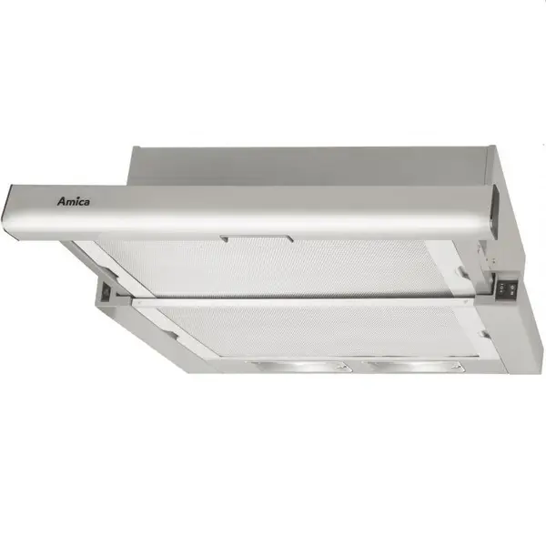 hansa Hota telescopica Hansa, 60 cm, 330 m3/h, 1 motor, 2 filtre aluminiu, 3 trepte, iluminare, inox