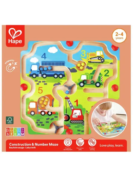 Hape Construction & Number Maze (87-1713)