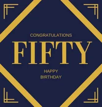 Happy 50th Birthday Guest Book (Hardcover): Happy 50th Birthday Guest book, party and birthday celebrations decor, memory book, fifty birthday, happy/Lulu and Bell