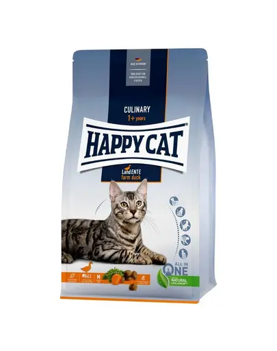 HAPPY CAT Culinary Farm Duck hrană uscată fără cereale pentru pisici cu rață 4 kg