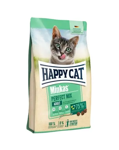 HAPPY CAT Hrana uscata pentru pisici adulte Perfect Mix, peste & pui & miel, 4 kg
