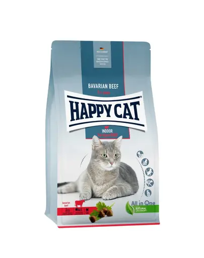 HAPPY CAT Indoor hrana uscata pisici adulte de interior, vita bavareza 4 kg