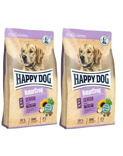 HAPPY DOG NaturCroq Senior cu pasare 30 kg (2 x 15 kg) Hrana uscata pentru caini seniori