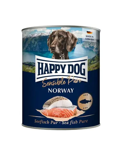 HAPPY DOG Sensible Norway cu Pește 800 g Hrană umedă pentru câini