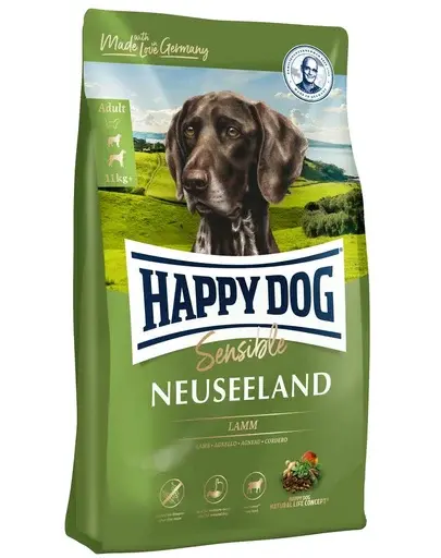 HAPPY DOG Supreme Noua Zeelanda Hrana caini cu probleme alergice 300 g