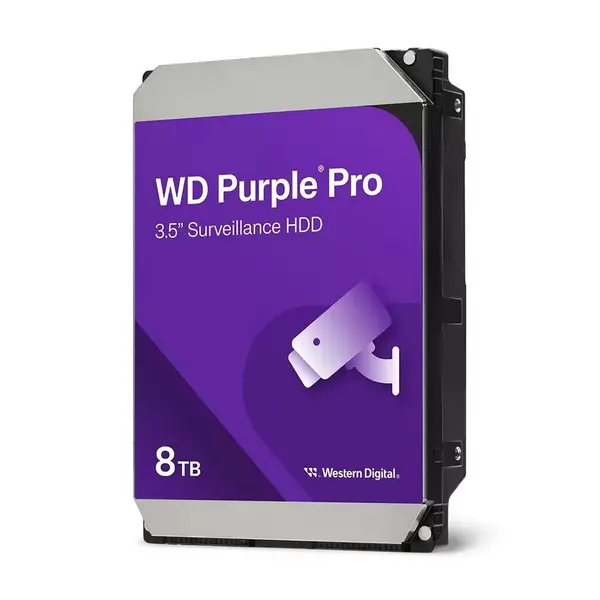Hard Disk 8TB Western Digital WD8002PURP, 3.5 inch, 256MB cache, 7200 RPM, HDD 8TB