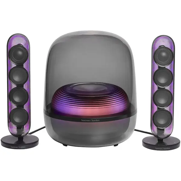 HARMAN KARDON Sistem audio 2.1 Harman Kardon Soundsticks 5, 190W, Bluetooth, HDMI ARC, Auracast, Negru