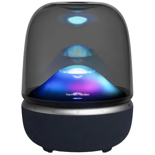 HARMAN KARDON Sistem audio Harman Kardon Aura Studio 5 Wi-Fi, 160 W, Lumina ambientala, Bluetooth 6.0, Auracast, Negru