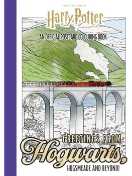 Harry Potter: Greetings from Hogwarts, Hogsmeade, and Beyond!. An Official Postcard Colouring Book, UK Edition, Paperback/***