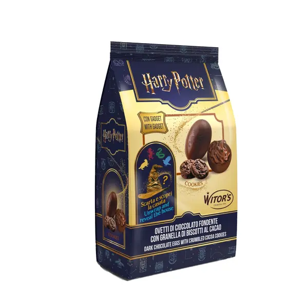 Harry potter oua cu ciocolata neagra si biscuiti 120 gr