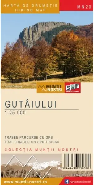 Harta de drumetie - Muntii Gutaiului |